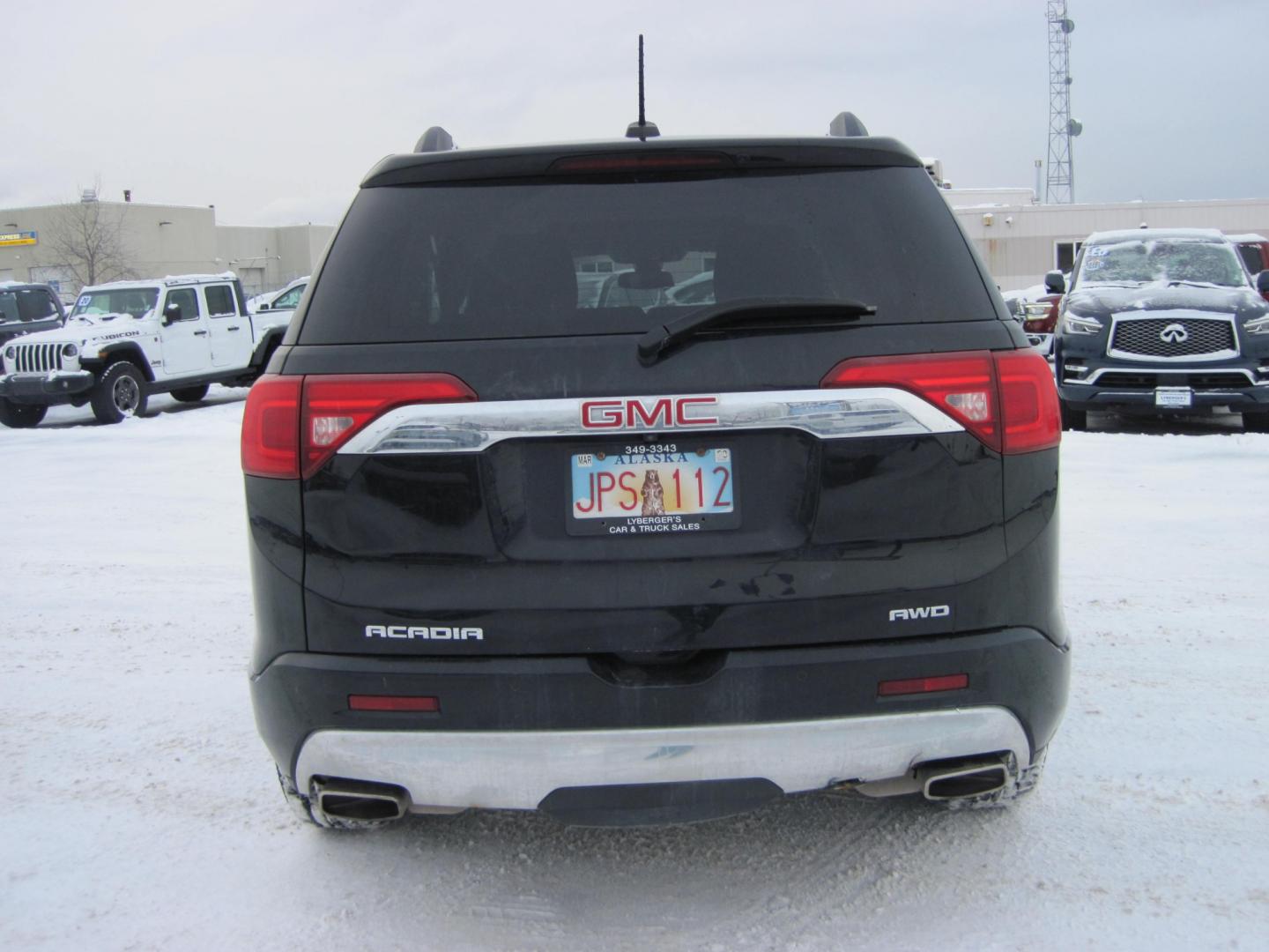 2019 black /black GMC Acadia Denali AWD (1GKKNXLS8KZ) with an 3.6L V6 DOHC 24V engine, 6A transmission, located at 9530 Old Seward Highway, Anchorage, AK, 99515, (907) 349-3343, 61.134140, -149.865570 - Photo#3
